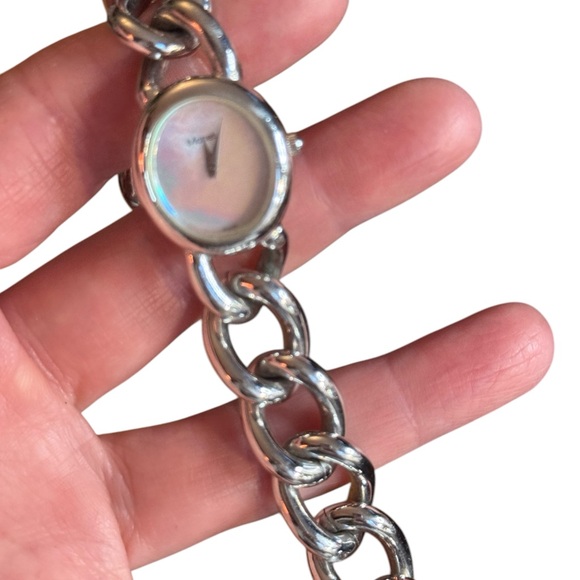 Monet Silver Women's Chain Bracelet Watch - Picture 6 of 9